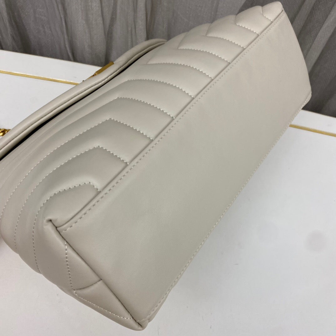 saint laurent sm loulou monogram quilted leather bag - image 2