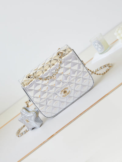 Chan*l 24c gold mirror star bag - image 3
