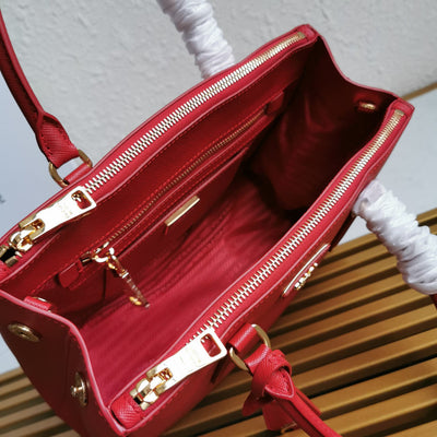 medium galleria 28 red saffiano leather - image 6
