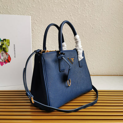 medium galleria 28 blue saffiano leather - image 2