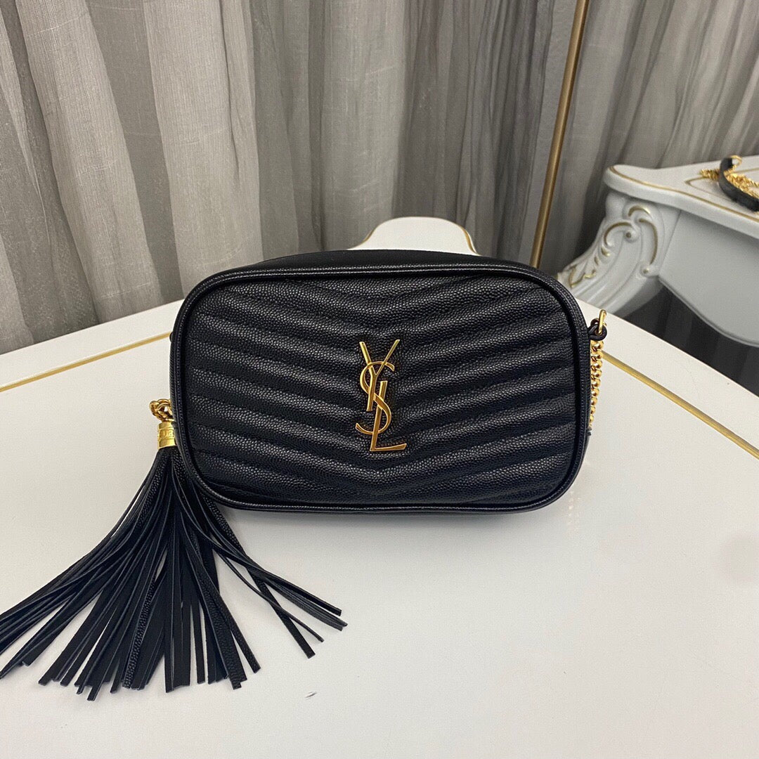 saint laurent lou mini bag with tassel david jones - main image