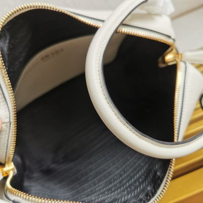 Pr*da leather darling top-handle bag - image 2