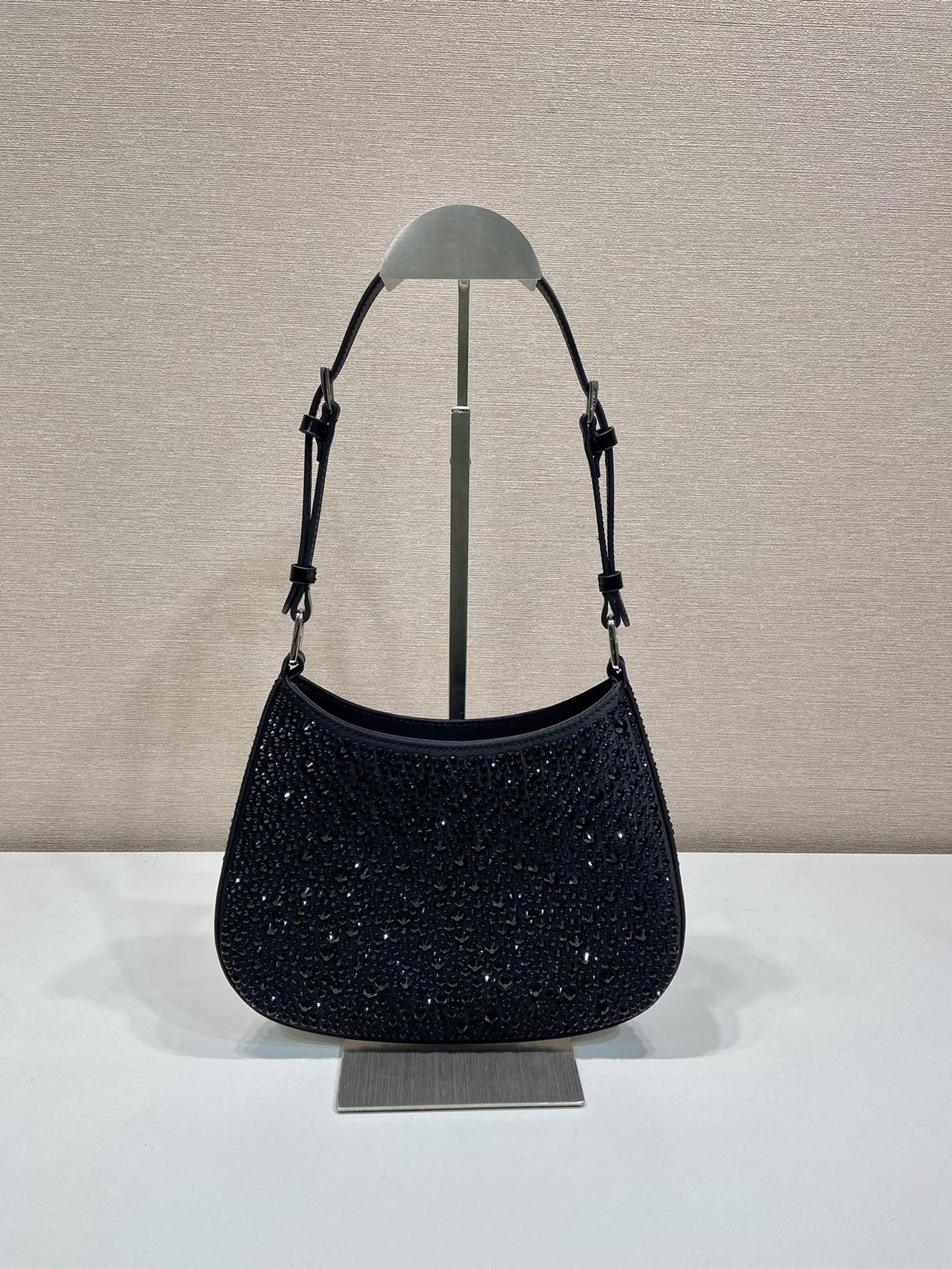 Pr*da cleo crystal-embellished shoulder bag - image 2