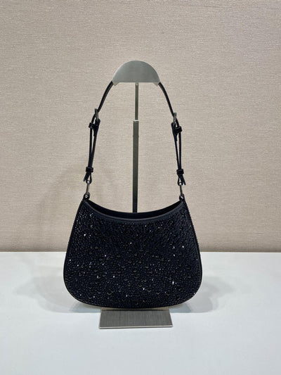 Pr*da cleo crystal-embellished shoulder bag - image 2