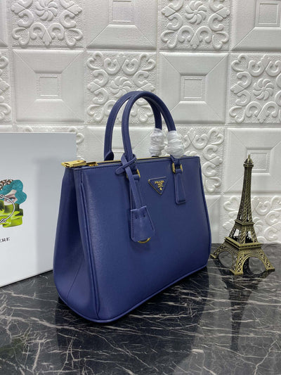 pra galleria 32 bag in navy blue saffiano leather - image 2