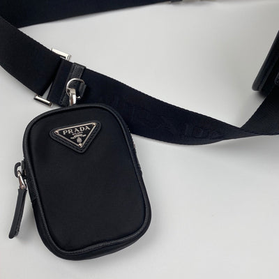 messenger bag 22 in black re-nylon - image 5