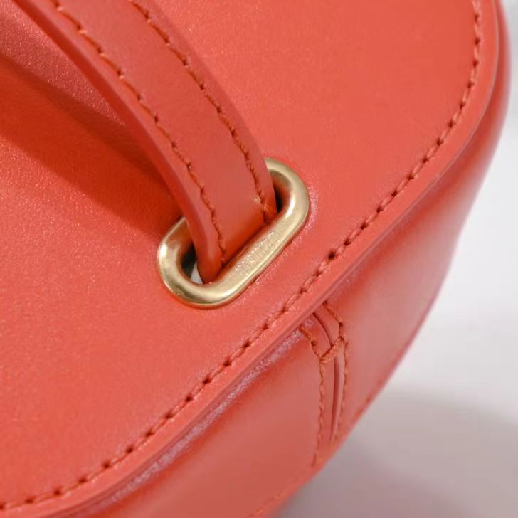 SQUARE BOX CROSSBODY BAG 11 FIRE ORANGE CALFSKIN - Image 10