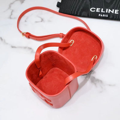 SQUARE BOX CROSSBODY BAG 11 FIRE ORANGE CALFSKIN - Image 8