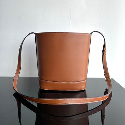 BUCKET CUIR TRIOMPHE 24 GINGGERBREAD BROWN CALFSKIN - Image 8