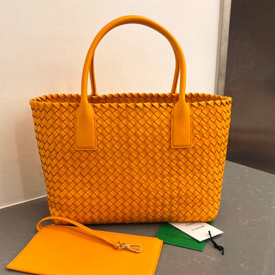 SMALL CABAT 32 IN UT ORANGE LAMBSKIN - Image 3