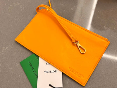 SMALL CABAT 32 IN UT ORANGE LAMBSKIN - Image 8