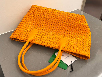 SMALL CABAT 32 IN UT ORANGE LAMBSKIN - Image 11