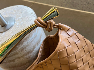 SARDINE 33 WITH CHAIN IN TAWNY BROWN LAMBSKIN - Image 10