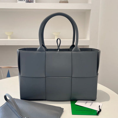 SMALL ARCO TOTE 30 IN TROUT GRAY LAMBSKIN - Main Image