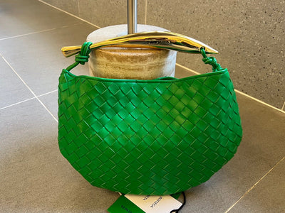 SARDINE 33 WITH CHAIN IN SHAMROCK GREEN LAMBSKIN - Image 3