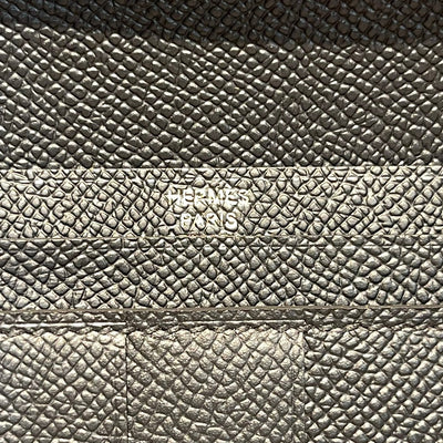 HM BEARN WALLET 17.5 BLACK EPSOM GOLD HARDWARE