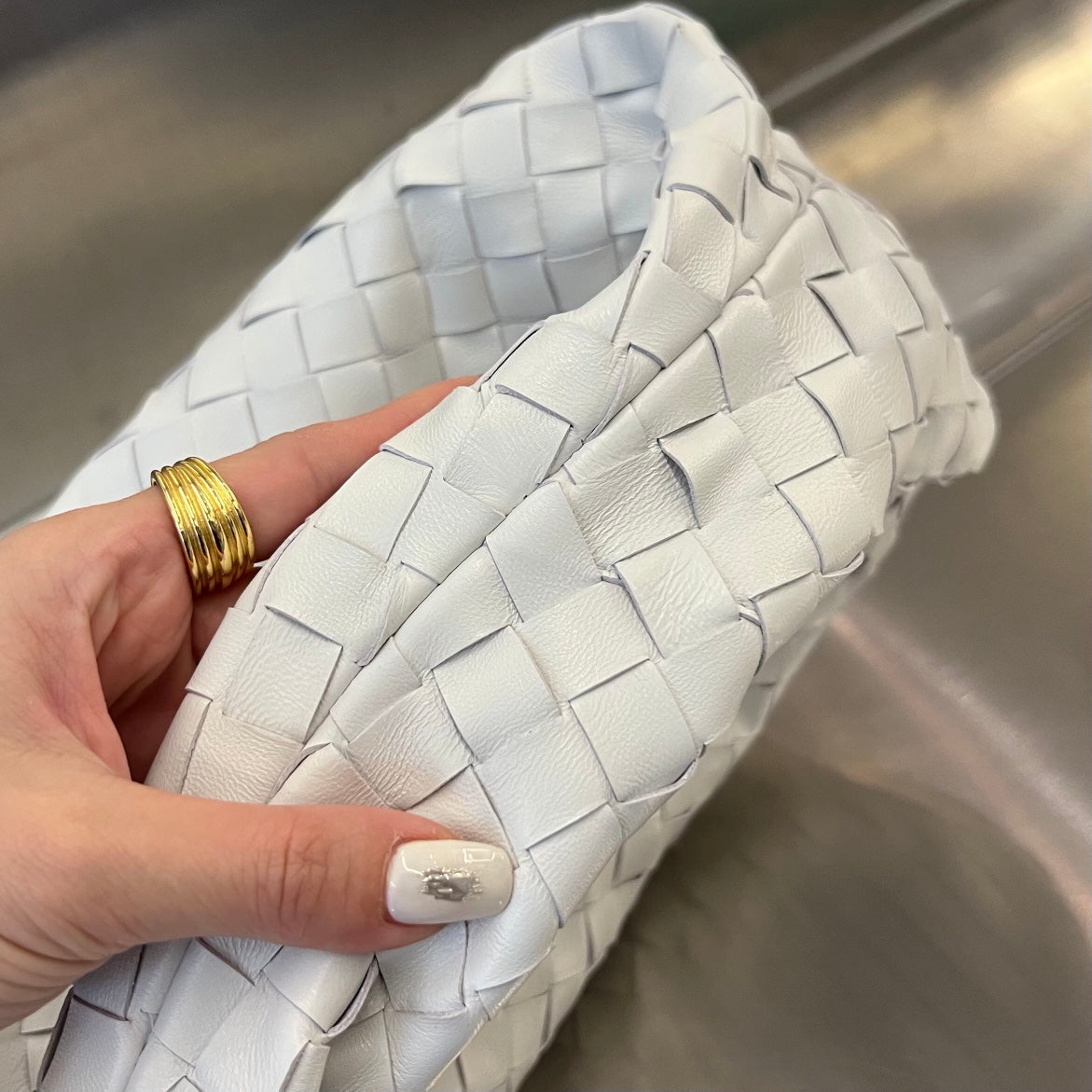 SMALL JODIE 48 WHITE CALFSKIN - Image 10