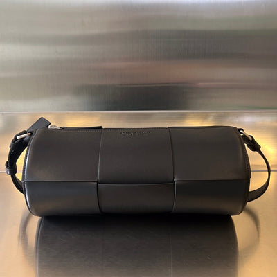 CYLINDER CASSETTE 30 IN BLACK CALFSKIN - Main Image
