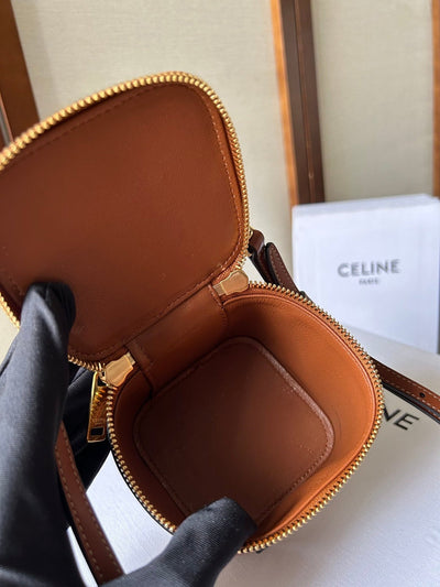 MINI VANITY CASE CUIR TRIOMPHE 9 IN BRONZE BROWN SMOOTH CALFSKIN - Image 8