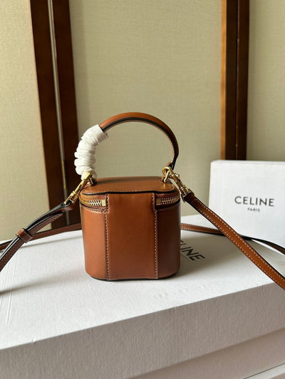MINI VANITY CASE CUIR TRIOMPHE 9 IN BRONZE BROWN SMOOTH CALFSKIN - Image 6