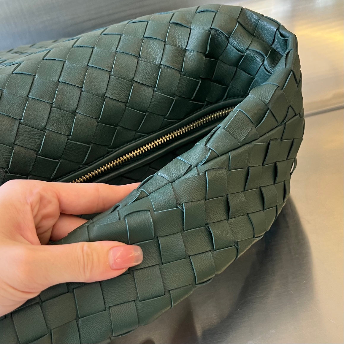 SMALL JODIE 48 DARK GREEN CALFSKIN - Image 7