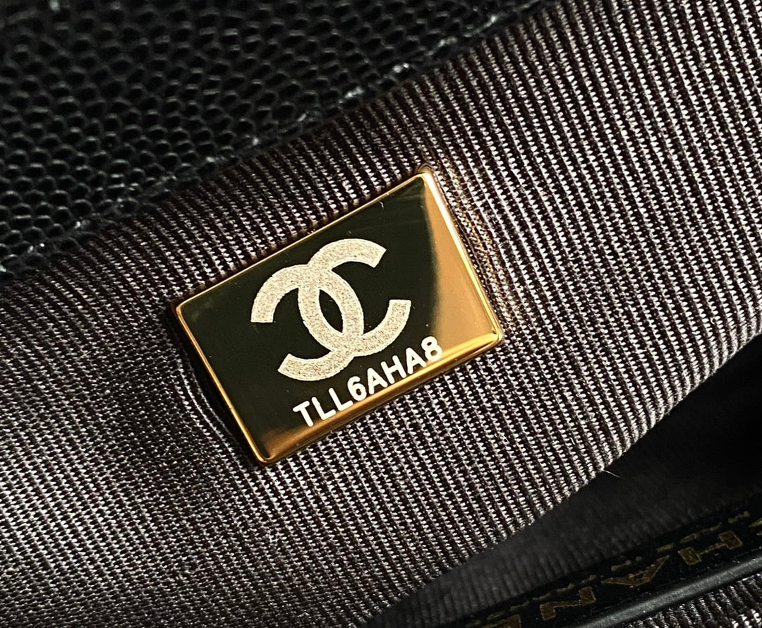 CC MEDIUM 25 BOY BAG IN BLACK LAMBSKIN GOLD HARDWARE - Image 6
