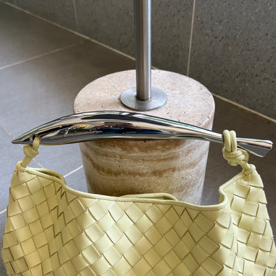 SARDINE 33 WITH CHAIN IN YELLOW CREAM LAMBSKIN - Image 6