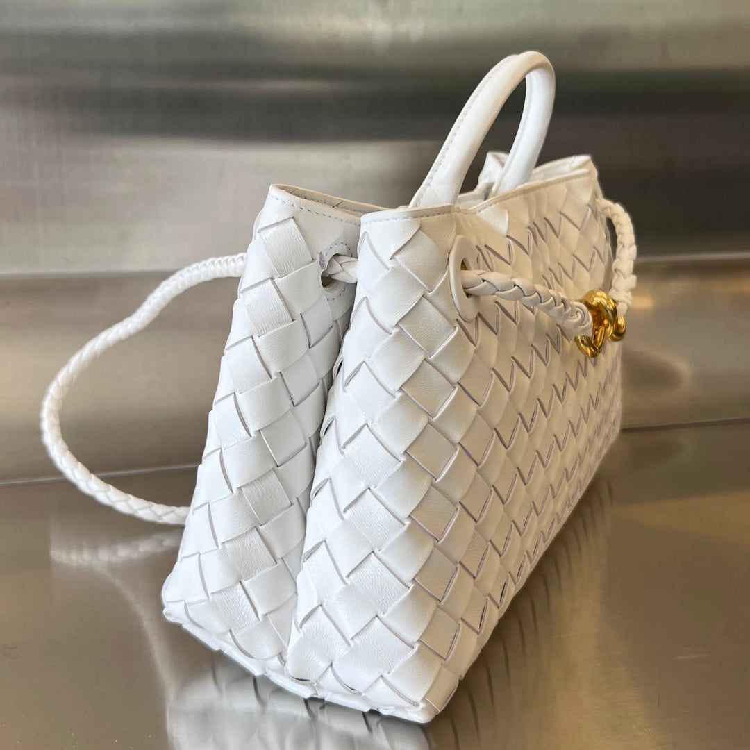 SMALL ANDIAMO 29 IN WHITE LAMBSKIN - Image 2