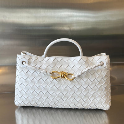 SMALL ANDIAMO 29 IN WHITE LAMBSKIN - Main Image