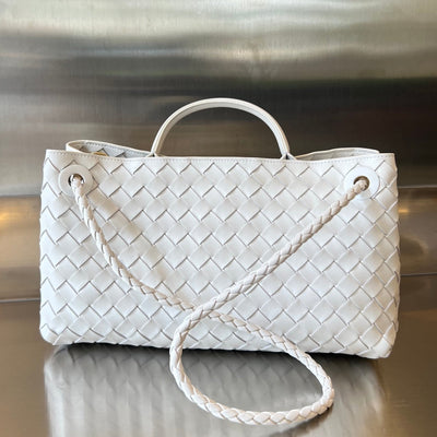 SMALL ANDIAMO 29 IN WHITE LAMBSKIN - Image 5