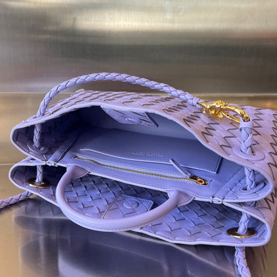 SMALL ANDIAMO 29 IN LIGHT PURPLE LAMBSKIN - Image 7