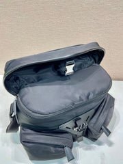 crossbody bag 29 in black re-nylon and calfskin trim - image 3