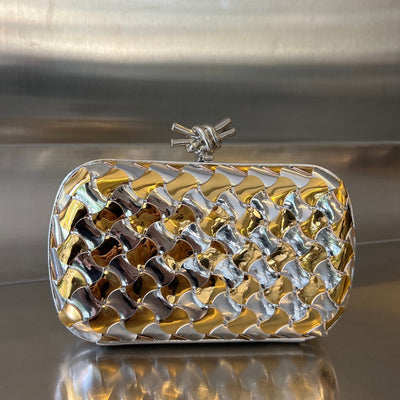 CLASSIC KNOT 19 IN GOLDEN MIX SILVER LAMBSKIN