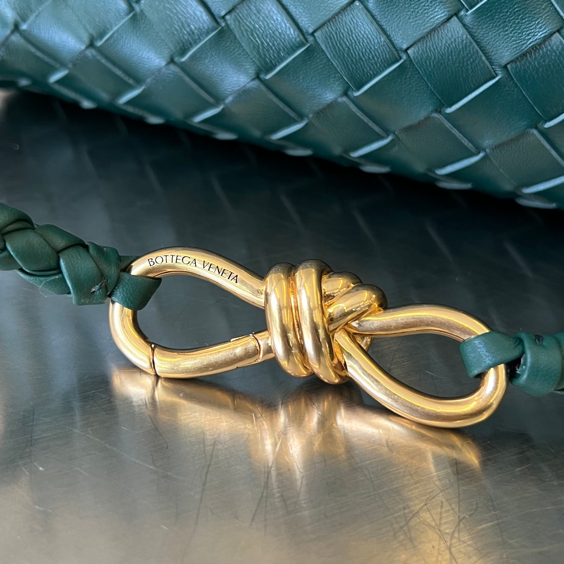 SMALL ANDIAMO 29 IN EMERALD GREEN LAMBSKIN - Image 8