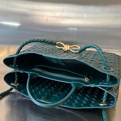 SMALL ANDIAMO 29 IN EMERALD GREEN LAMBSKIN - Image 9