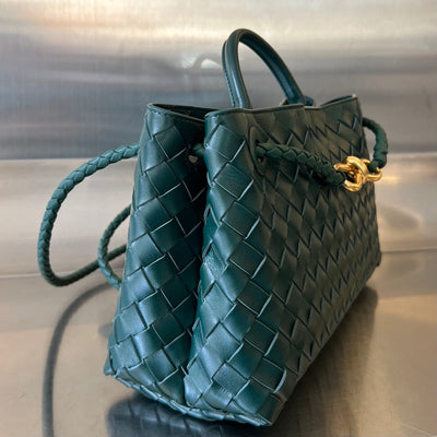 SMALL ANDIAMO 29 IN EMERALD GREEN LAMBSKIN - Image 4