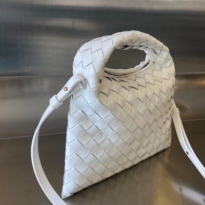 MINI HOP 25 IN WHITE CALFSKIN - Image 8