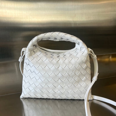 MINI HOP 25 IN WHITE CALFSKIN - Image 3