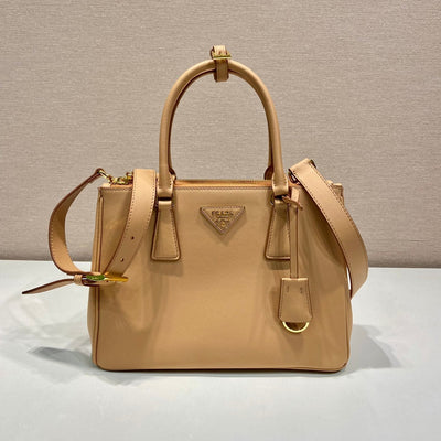 galleria top handle bag 32 in off white saffiano leather - main image