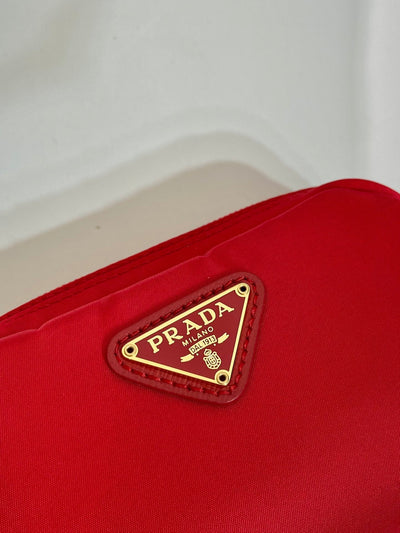 clutch 12 in passion red re-nylon - image 4
