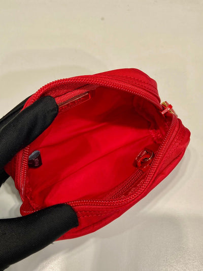 clutch 12 in passion red re-nylon - image 6