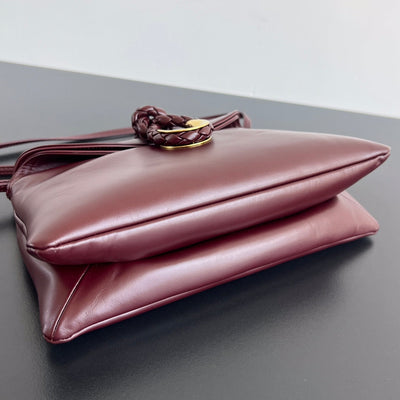 SMALL LIBERTA 27 IN WINE RED SMOOTH CALFSKIN GOLD HARDWARE - Image 7