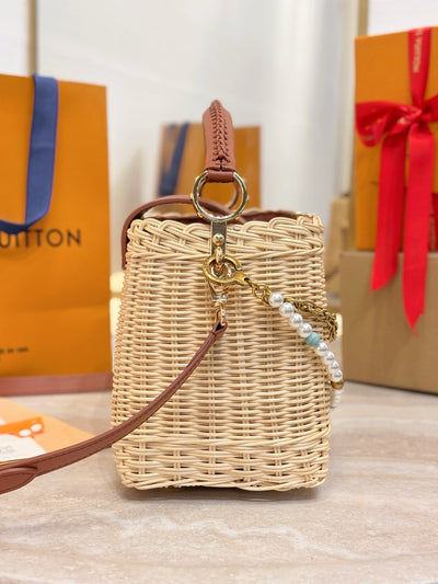 Lou*s Vuitt*n capucines bb handbag brown beige - image 2
