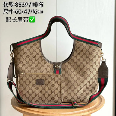 Guc*i giglio tote brown top quality 1:1 replica - main image