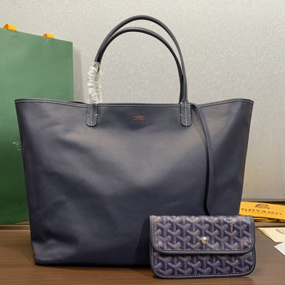 Goya*d navy blue anjou gm tote bag - image 2