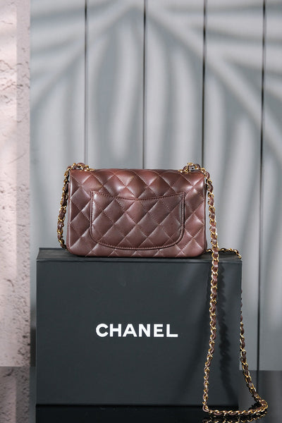 Chan*l classic mahroon colour with gold hardware - image 2