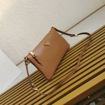 Pr*da leather shoulder bag - image 3