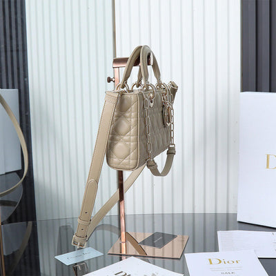 Di*r medium beige lady d-joy bag - image 2