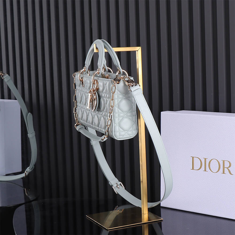 Di*r medium blue lady d-joy bag( - image 2