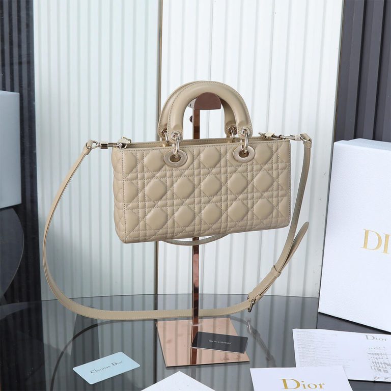 Di*r medium beige lady d-joy bag - image 3